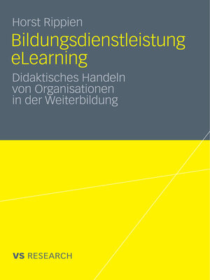 cover image of Bildungsdienstleistung eLearning